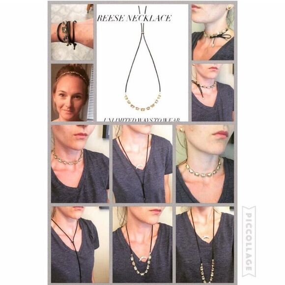 stella & dot ~ NEW Reese sparkle necklace ~ versatile - Picture 7 of 14